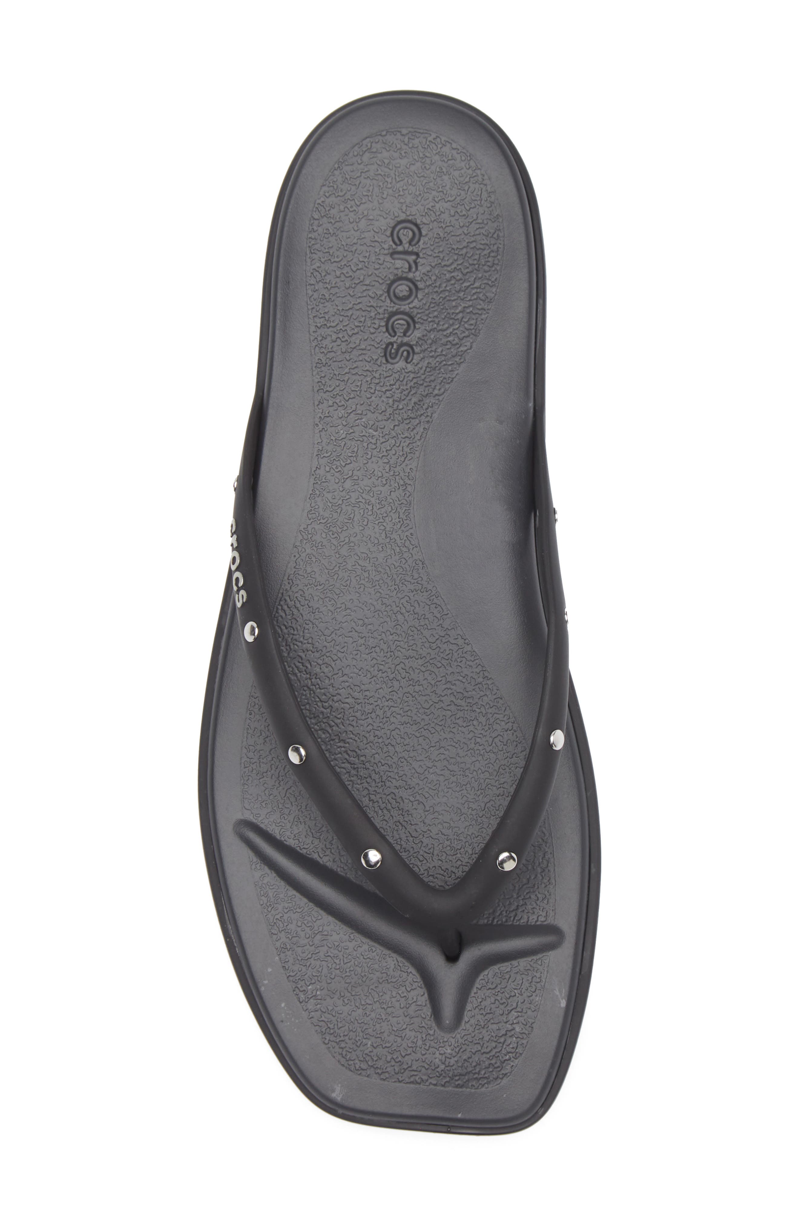 CROCS Miami Studded Flip Flop, Alternate, color, Black