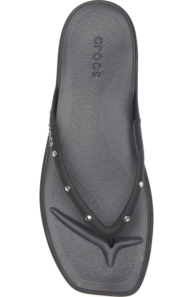 CROCS Miami Studded Flip Flop, Alternate, color, Black
