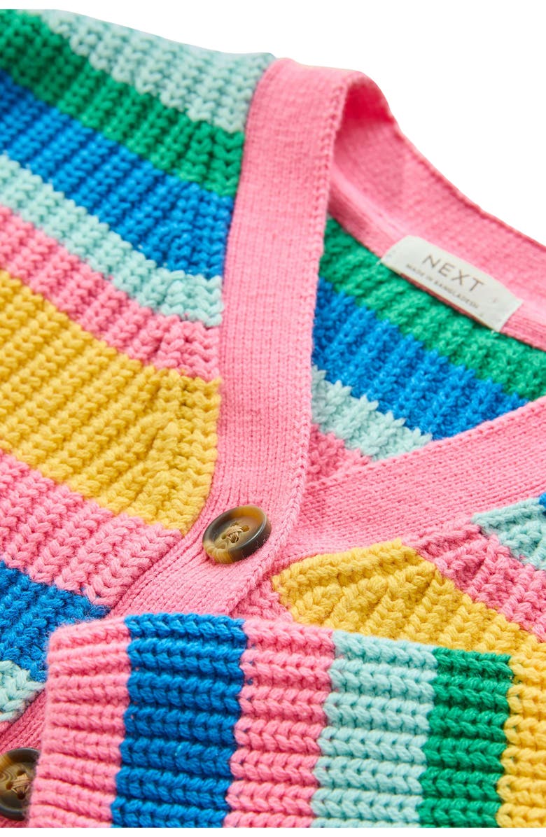 NEXT Kids' Stripe Cardigan, Alternate, color, Multi
