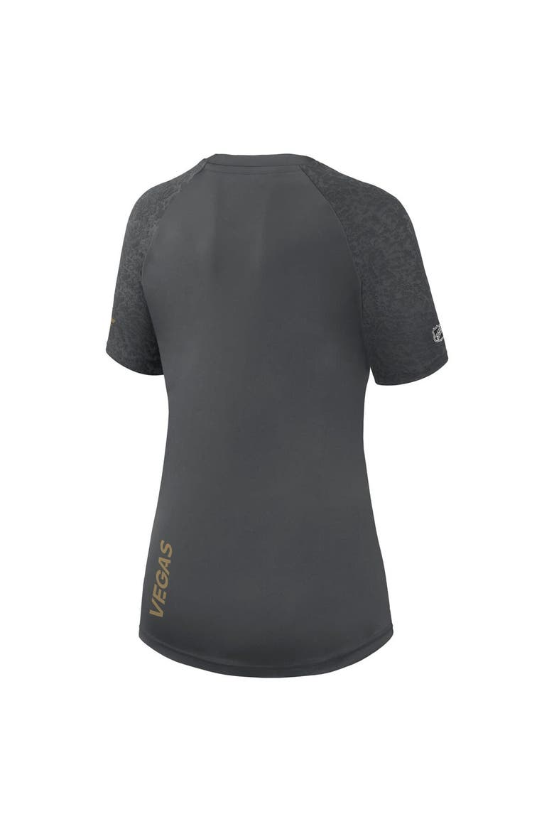 Women's Fanatics Branded  Gray Vegas Golden Knights Authentic Pro Tech T-Shirt, Alternate, color, Charcoal