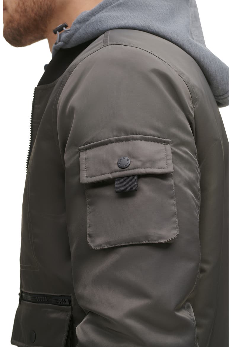Levi's® Flight Hooded Bomber Jacket, Alternate, color, ARMY GREEN