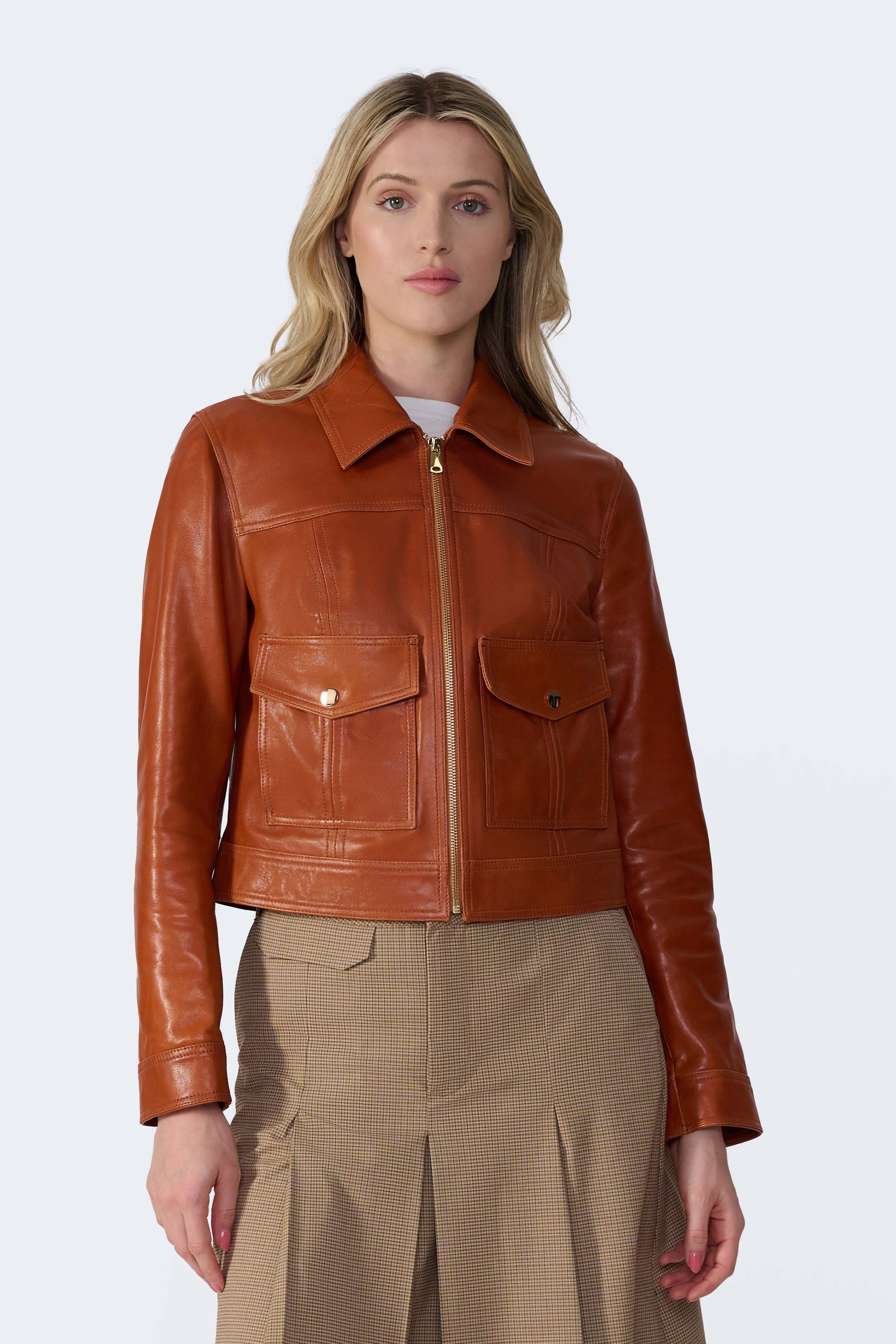 Flora Leather Jacket - image 5