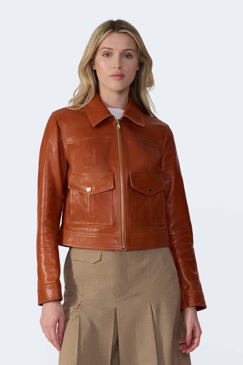 Flora Leather Jacket