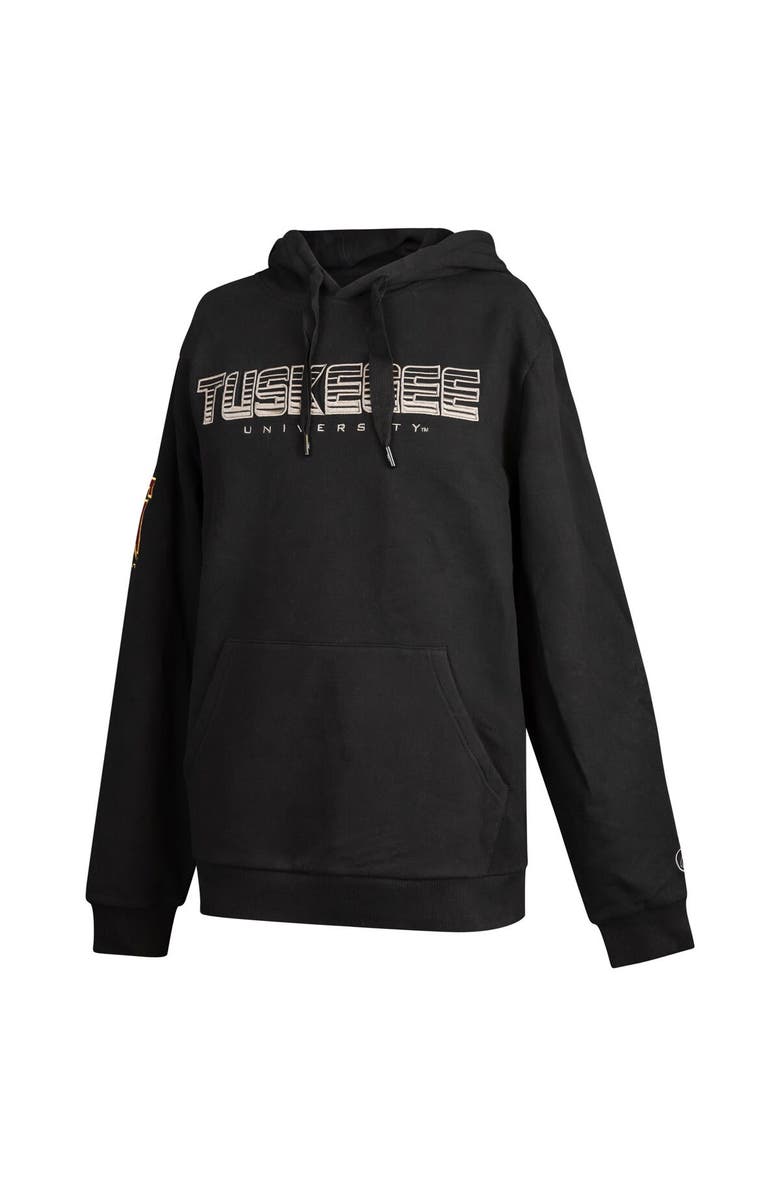 FISLL Men's FISLL  Black Tuskegee Golden Tigers Puff Print Sliced Pullover Hoodie, Alternate, color, Black