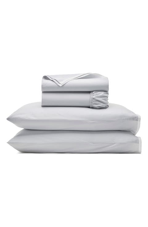 Framed Percale Sheet Set