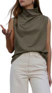 Marcella Finch French Terry Funnel Neck Top