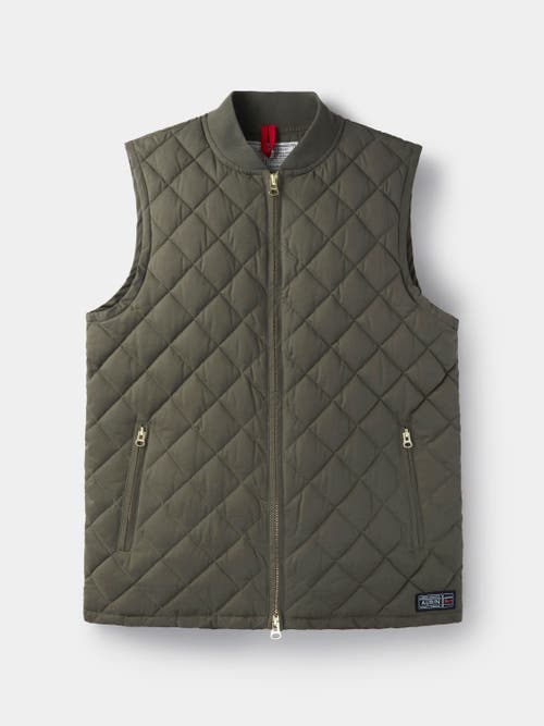 Aubin Anwick Quilted Gilet Vest In Brown