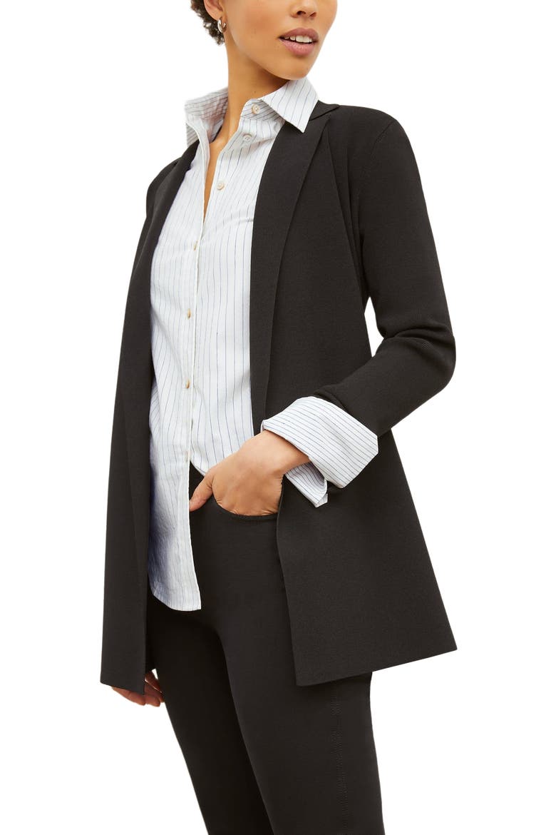Merritt Wrap Jardigan, Alternate, color, Black