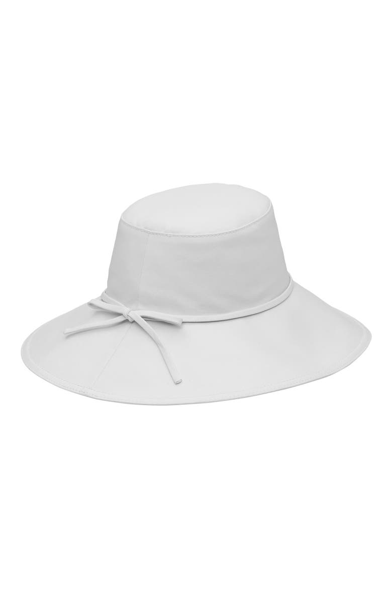 Wide Brim Canvas Hat, Alternate, color, WHITE