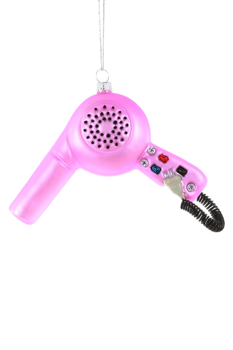 Hair Dryer Ornament, Main, color, PINK MULTI