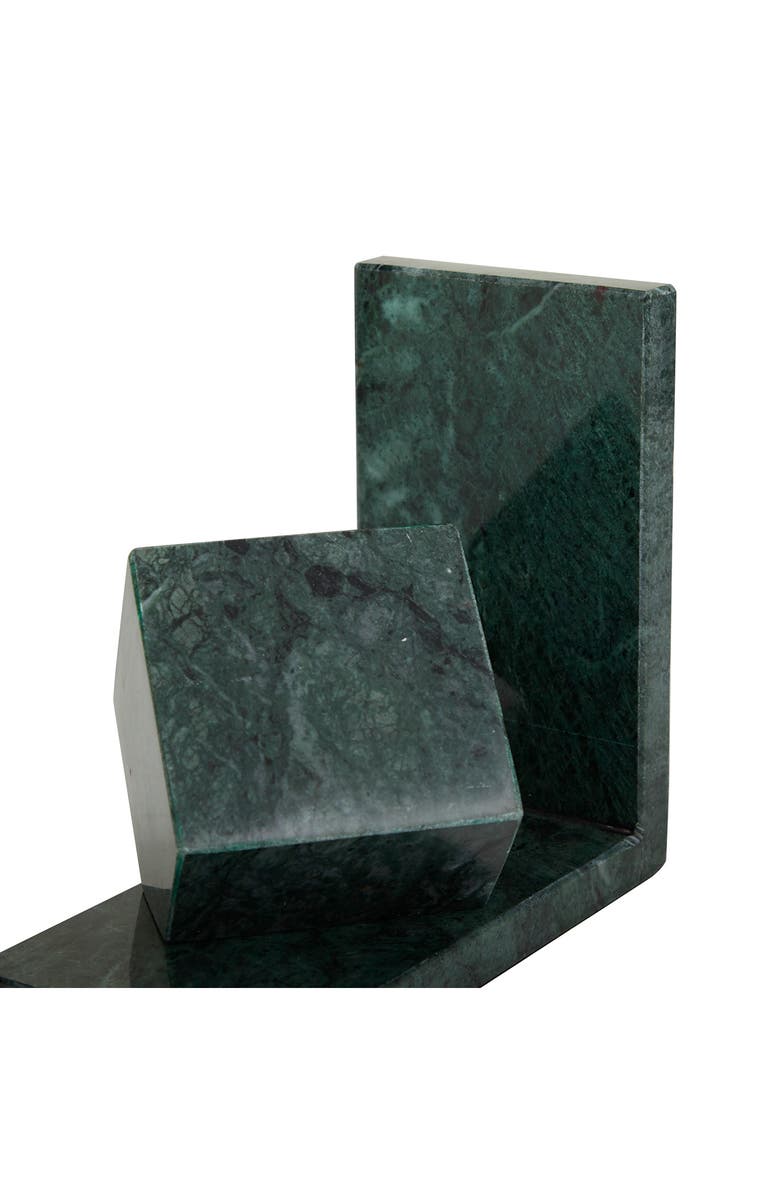 VIVIAN LUNE HOME Marble Bookends, Alternate, color, Green