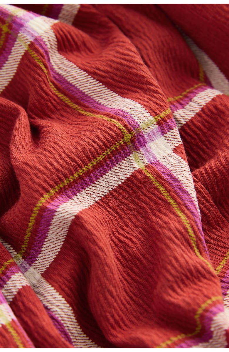 NEXT Kids' Check Collared Dress, Alternate, color, Red