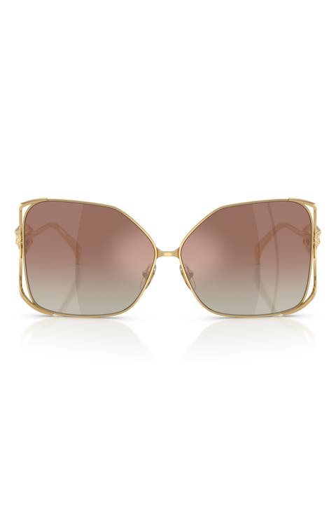 62mm Oversize Square Sunglasses