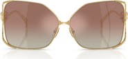 Versace 62mm Oversize Square Sunglasses