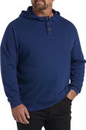 True Nation by DXL Soft-Wash Henley Hoodie