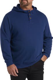 True Nation by DXL Soft-Wash Henley Hoodie