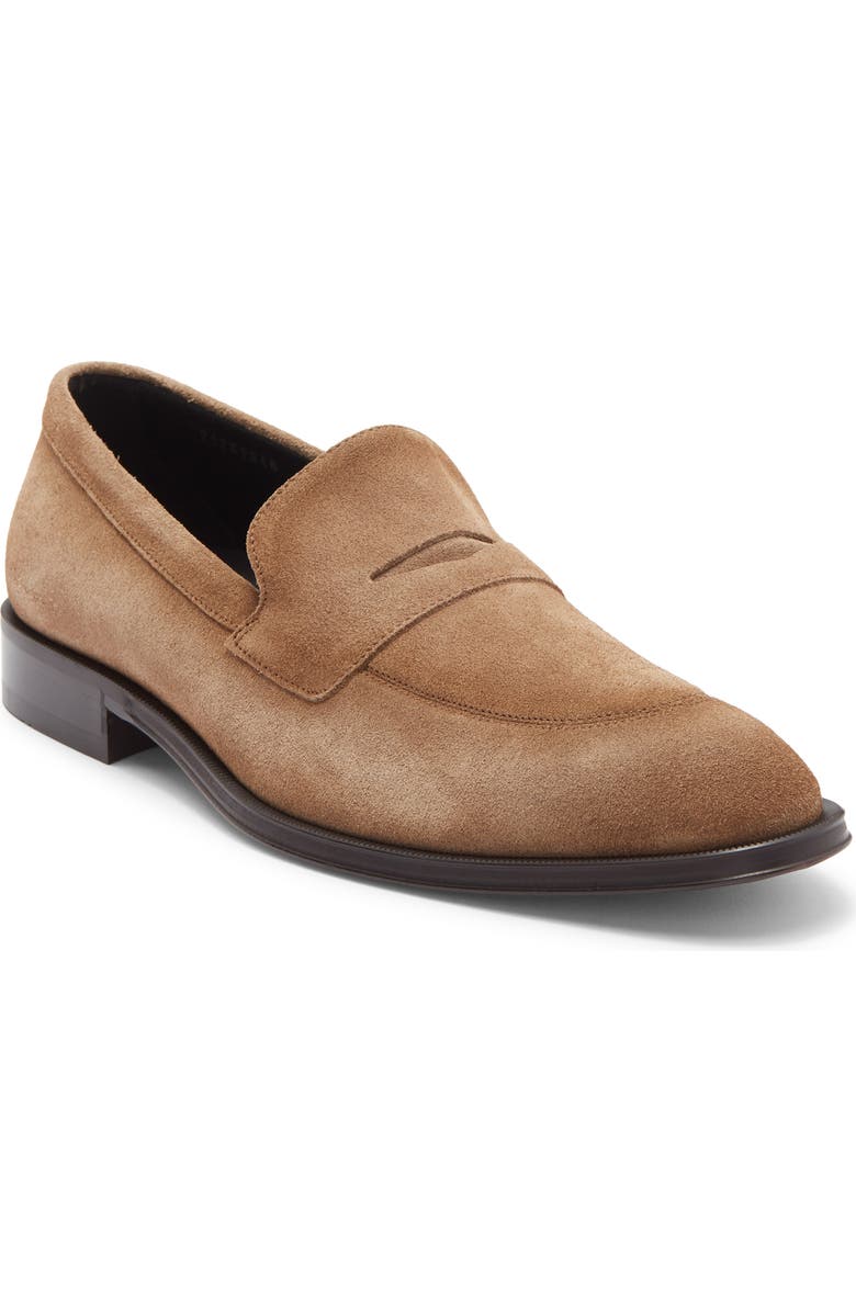 BOSS Derrek Penny Loafer, Main, color, Medium Beige