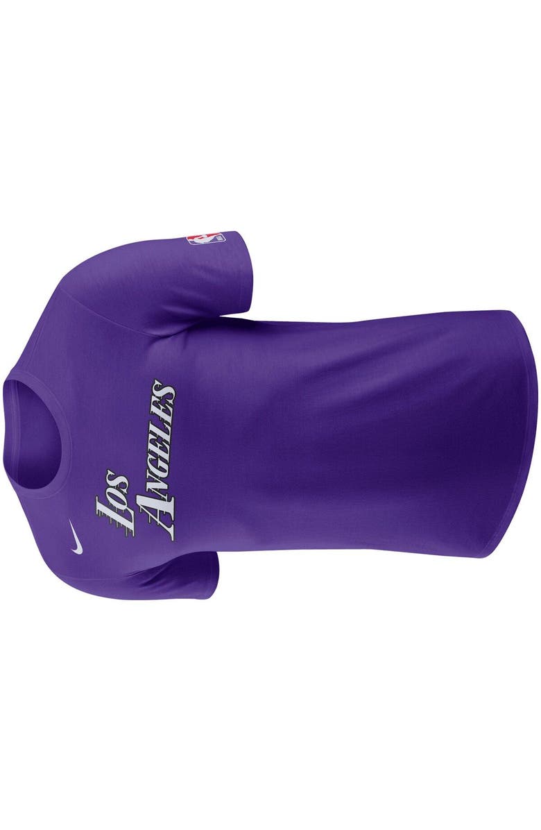 Nike Men's Nike Purple Los Angeles Lakers 2022/23 City Edition Essential Logo Performance T-Shirt, Alternate, color, 