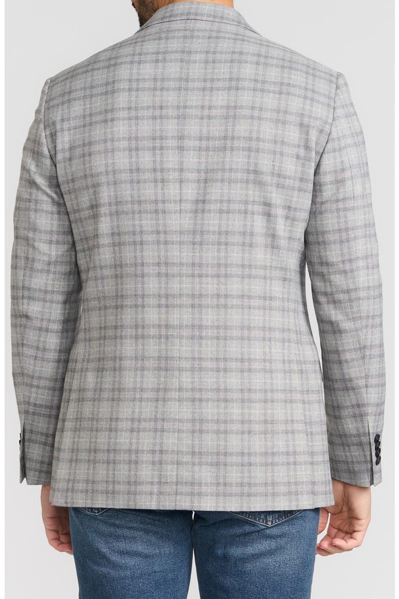 Windowpane Sport Coat, Alternate, color, GREY