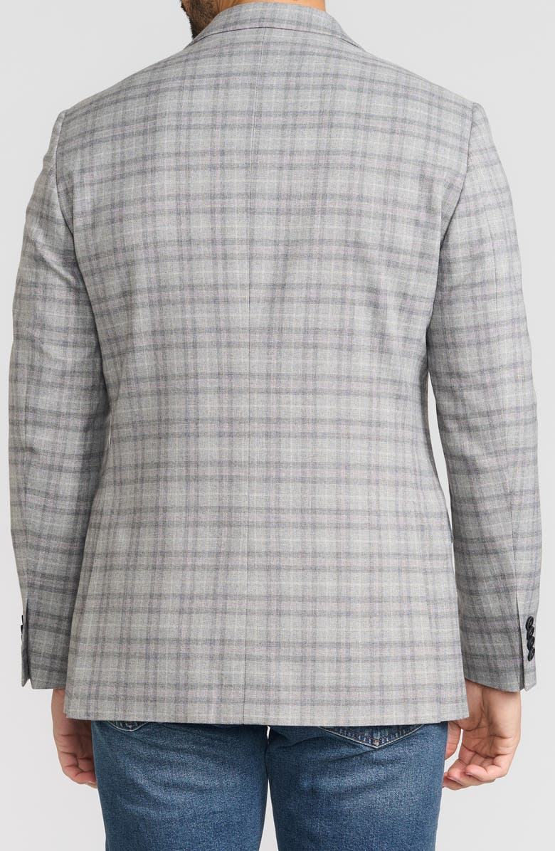 Ibiza Windowpane Sport Coat, Alternate, color, Grey