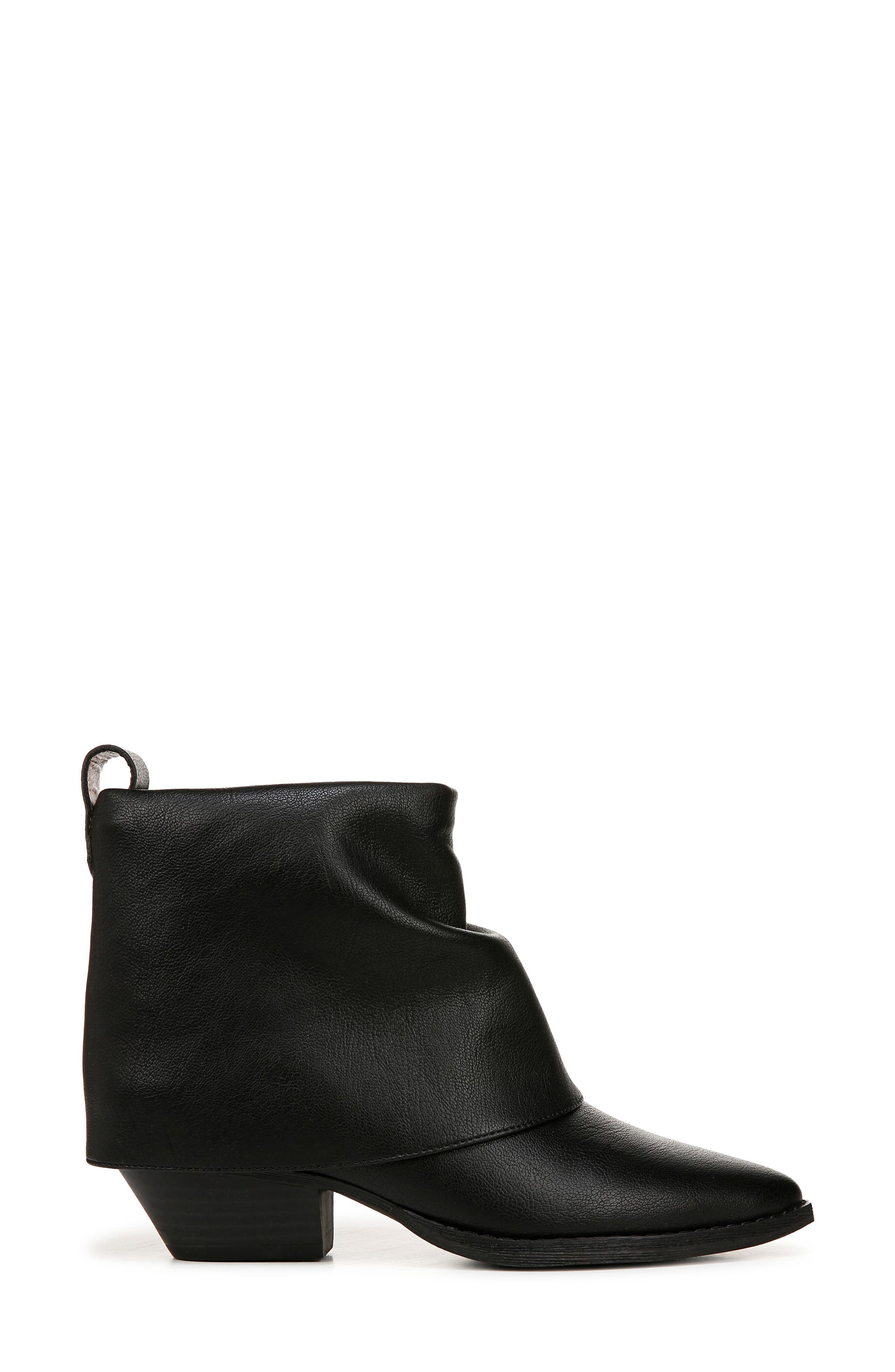 Zodiac Malina Snake Embossed Western Bootie, Alternate, color, Black