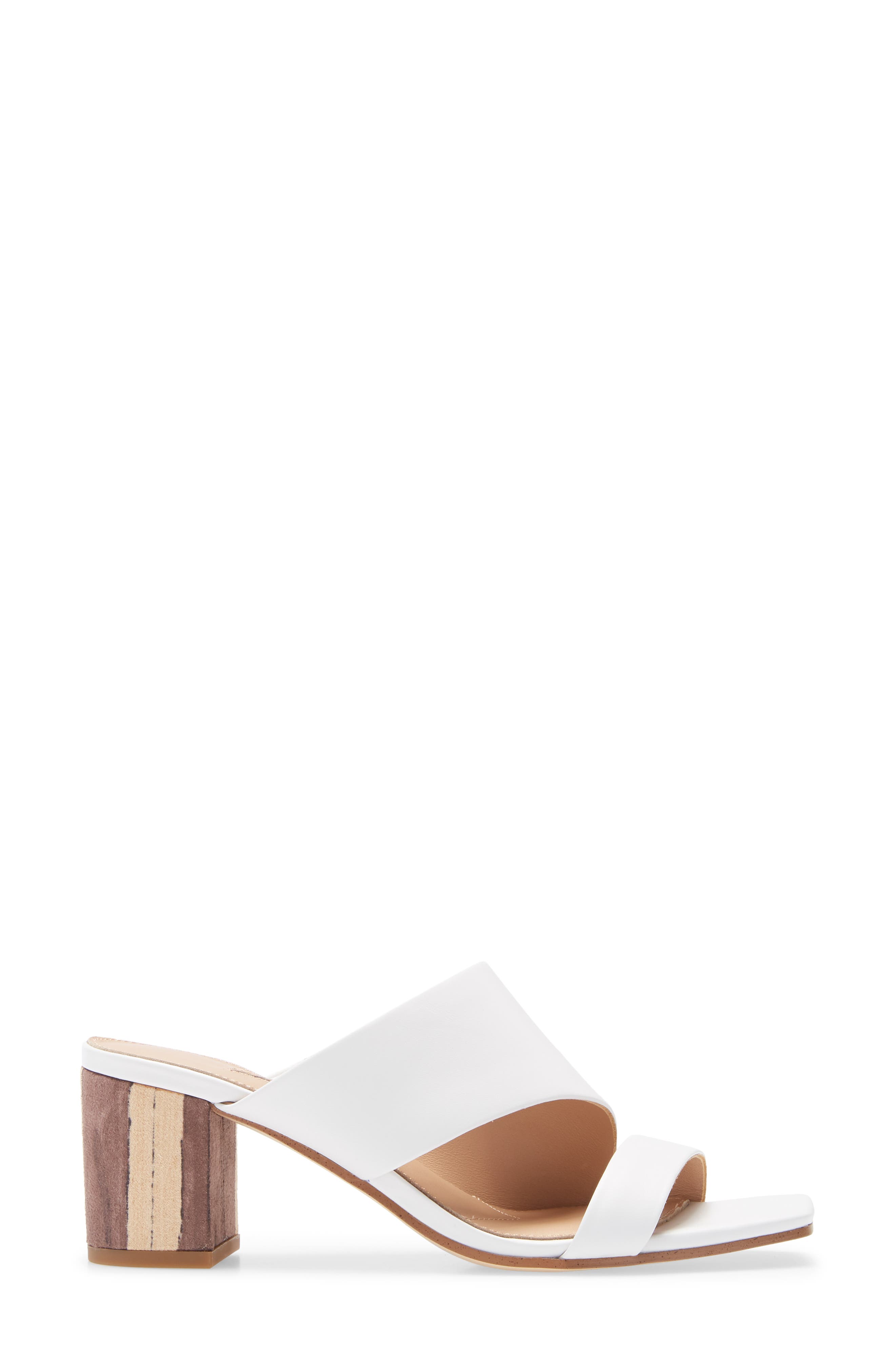 Chello Slide Sandal, Alternate, color, WHITE LEATHER