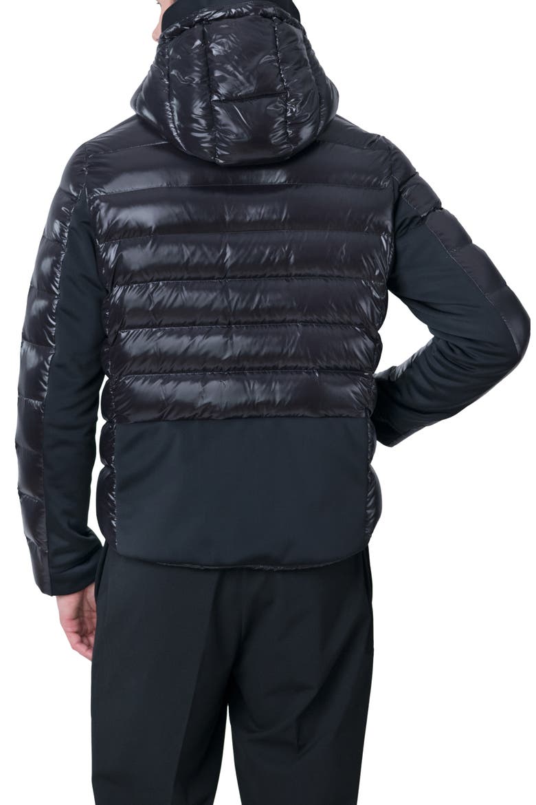 Scutar Windproof & Water Repellent Recycled Down Puffer Jacket, Alternate, color, BLACK