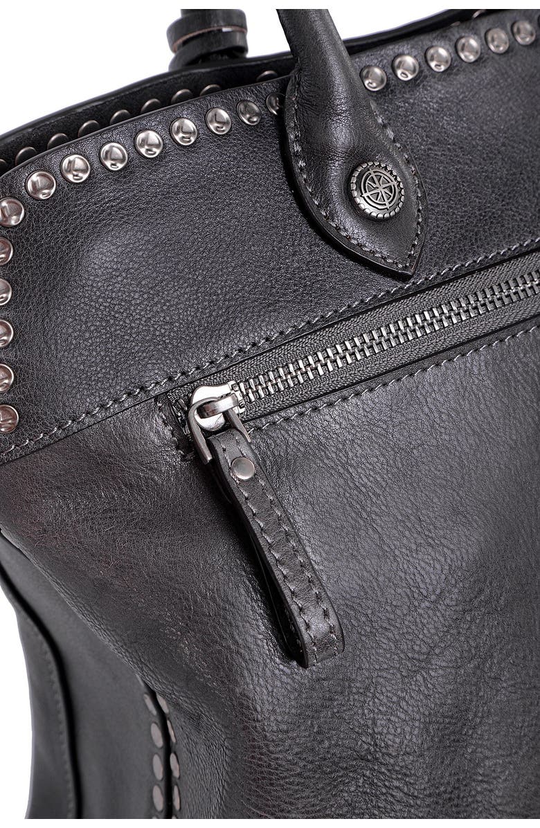 OLD TREND Soul Stud Leather Satchel Bag, Alternate, color, Slate