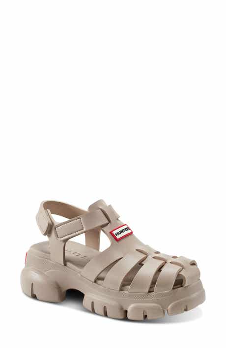Hunter Belah Lug Sole Fisherman Sandal