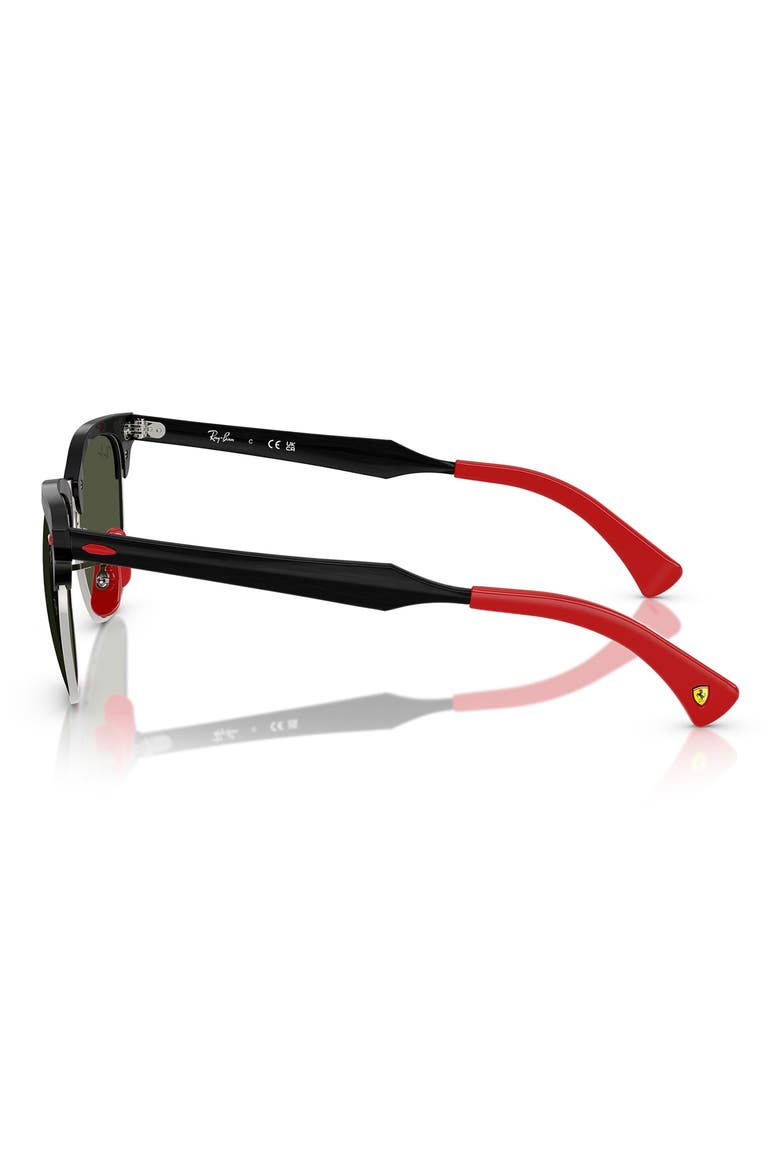 x Scuderia Ferrari Clubmaster 51mm Square Sunglasses, Alternate, color, GREEN