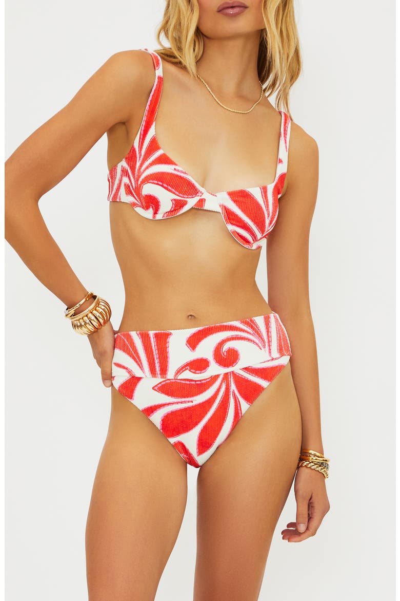 Lulu Underwire Bikini Top, Alternate, color, SUNSHINE DUNES