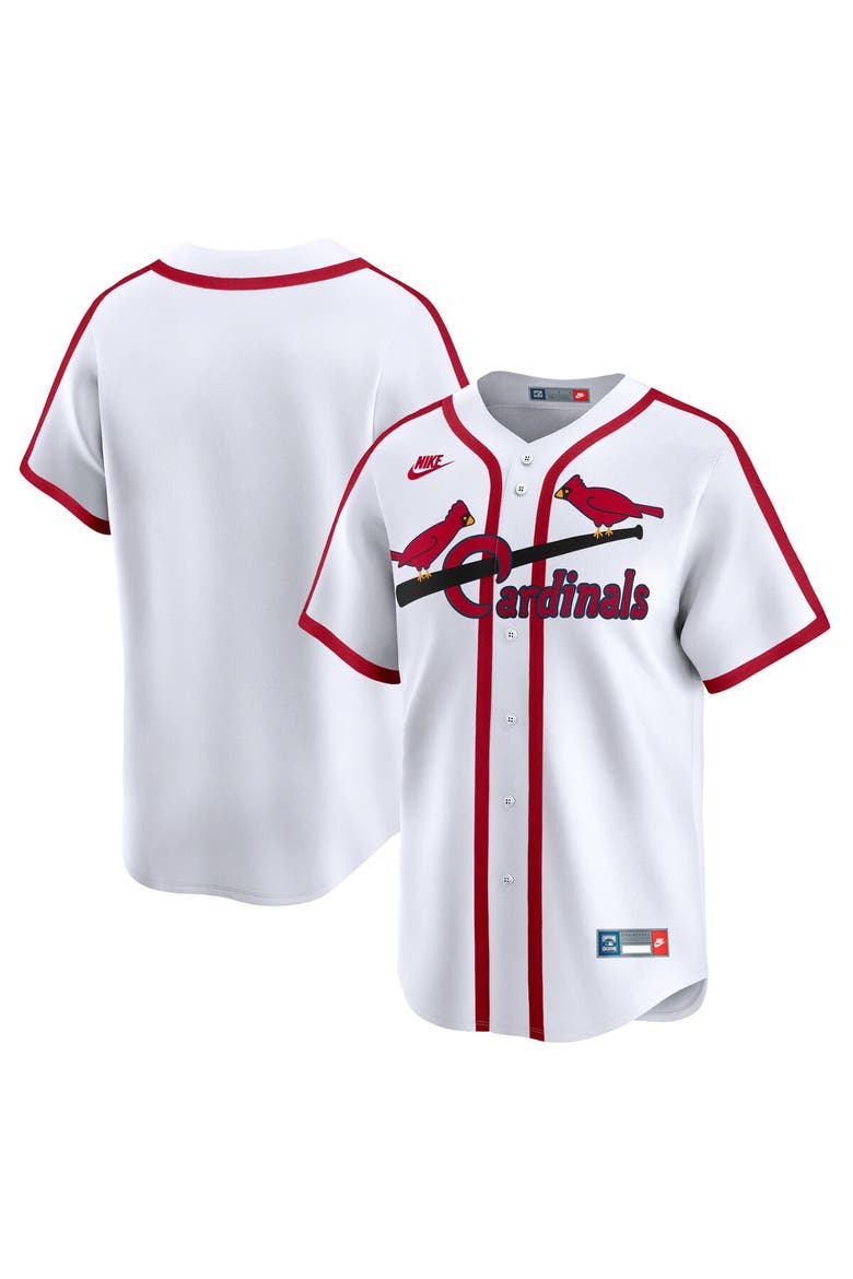 Men's Nike White St. Louis Cardinals Cooperstown Collection Limited Jersey, Alternate, color, White