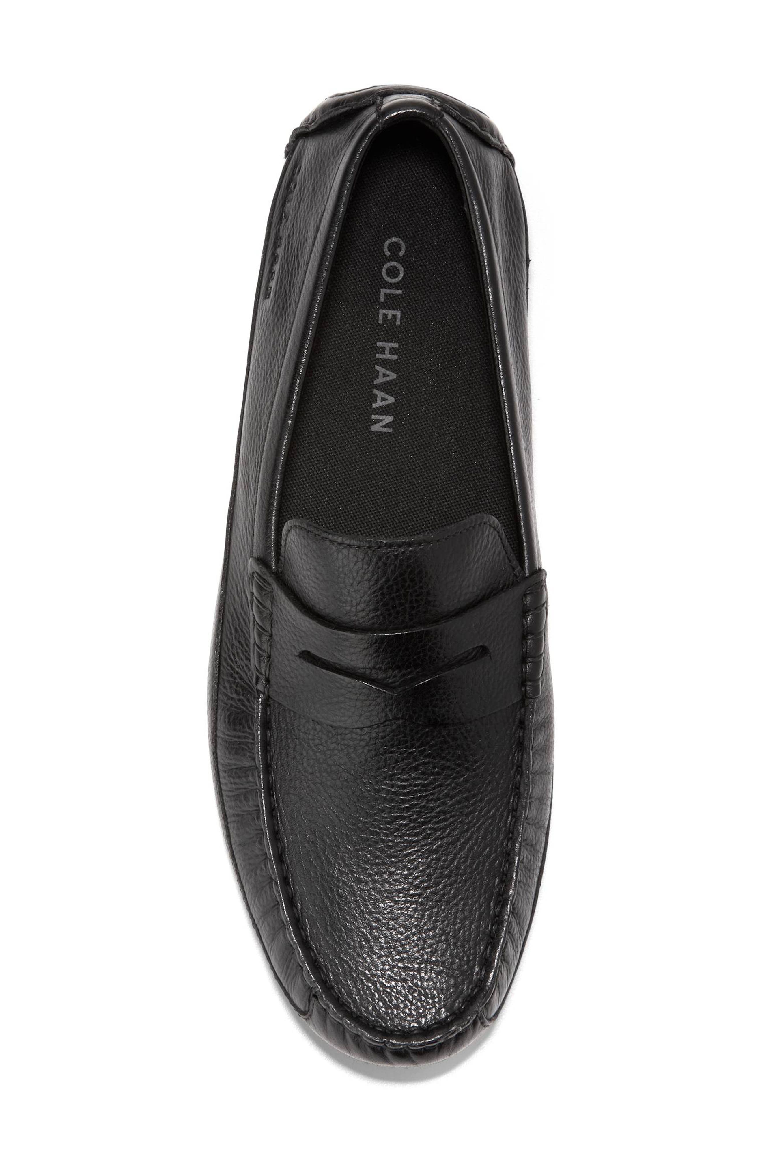 Cole Haan Wyatt Penny Driver, Alternate, color, Black/ Black