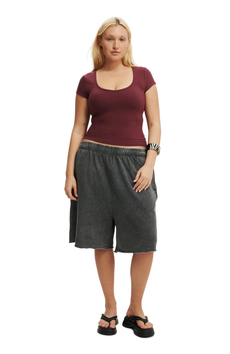 Cotton On Women's Classic Fleece Jort, Alternate, color, 