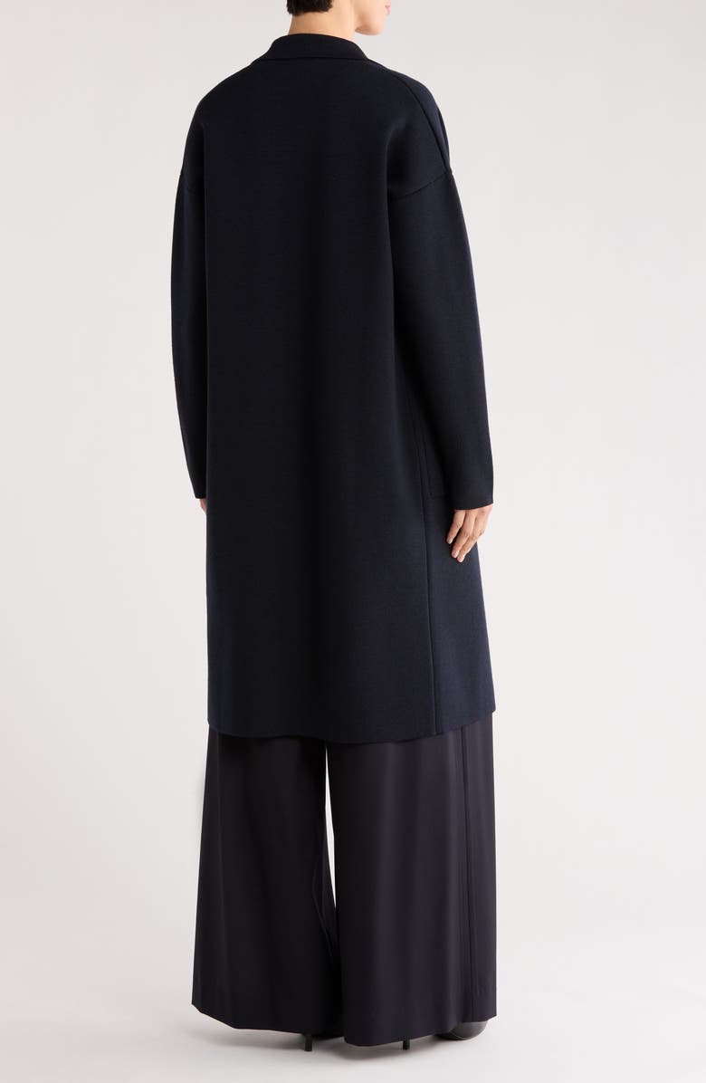 TWP Double Breasted Knit Overcoat, Alternate, color, Midnight