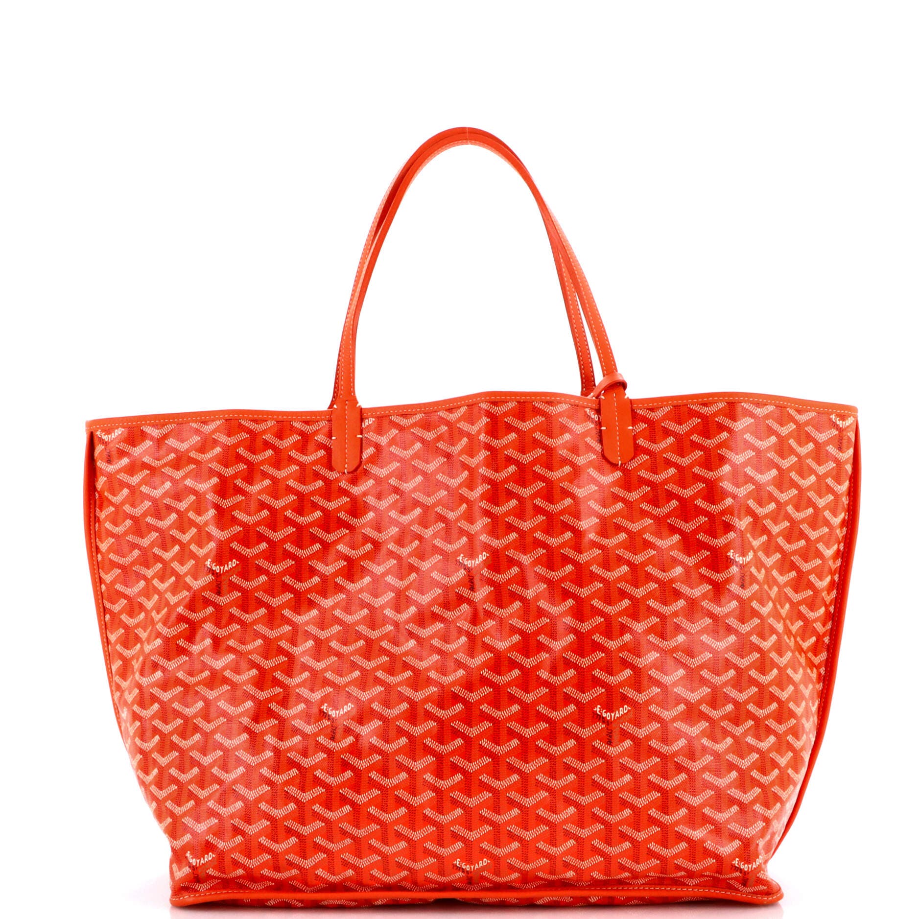 Pre-Owned Goyard Anjou Reversible Tote Coated Canvas GM, Alternate, color, Orange