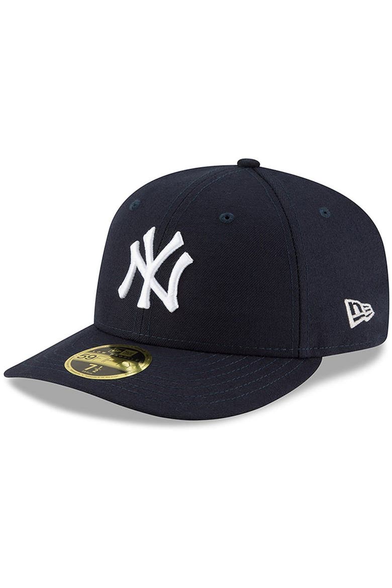 Men's New Era Navy New York Yankees Authentic Collection On Field Low Profile Game 59FIFTY Fitted Hat, Main, color, NAVY