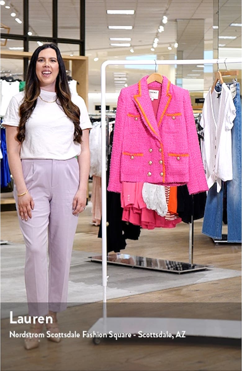 Alectra Double Breasted Tweed Jacket, sales video thumbnail