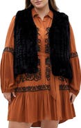 City Chic Eve Faux Fur Vest