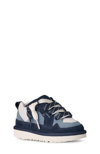 Ugg ® Kids' Lo Lowmel Sneaker In Deep Ocean / Whale