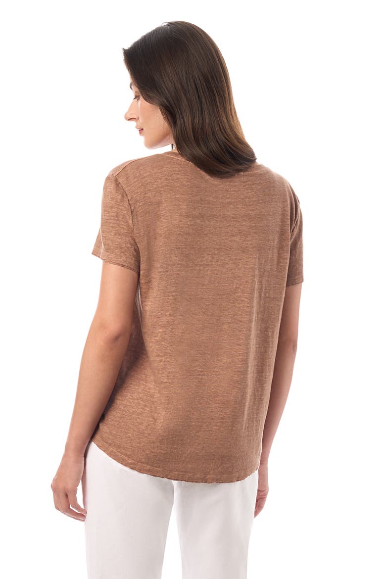 Linen Tee, Alternate, color, Nutshell