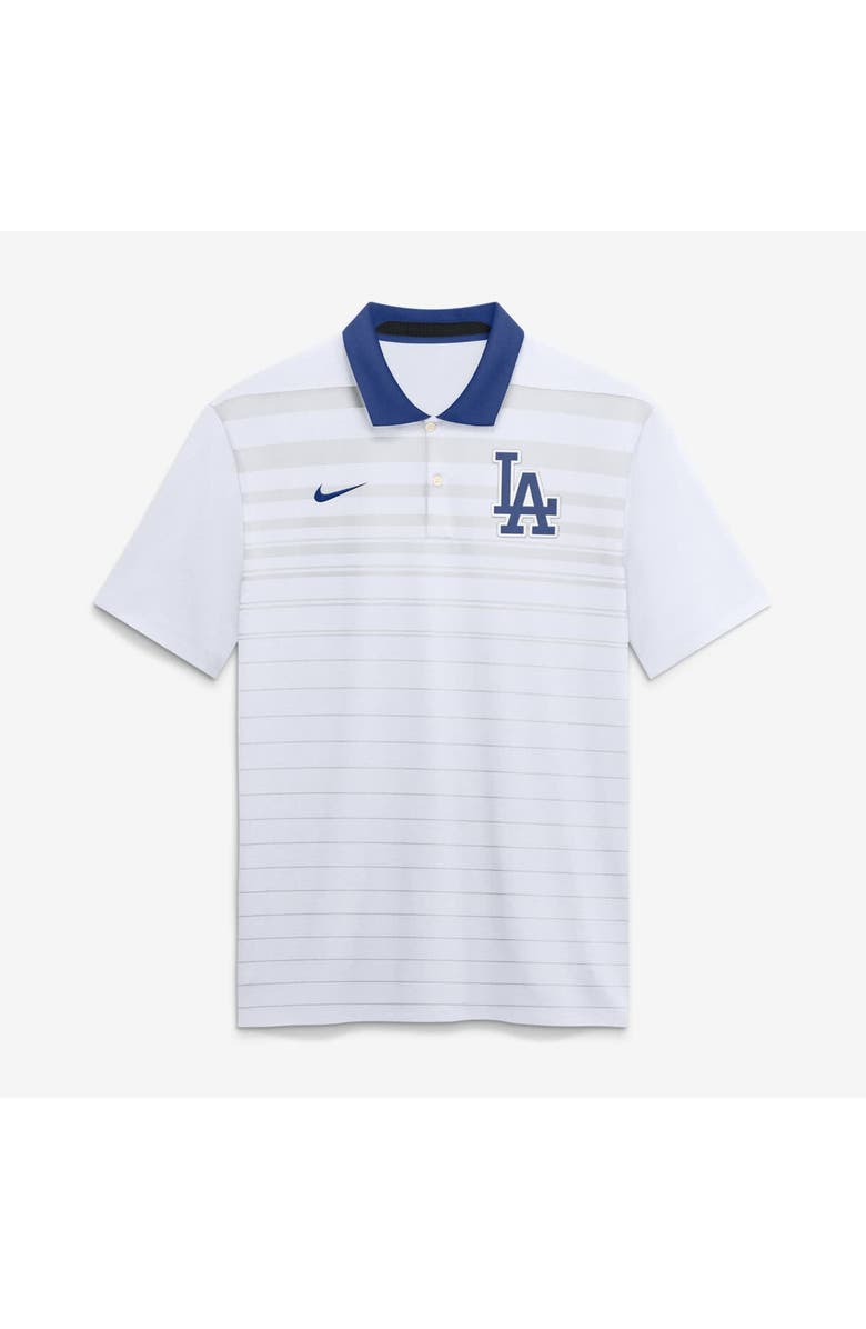Nike Men's Nike White Los Angeles Dodgers Vapor Striped Dri-FIT Polo, Main, color, White