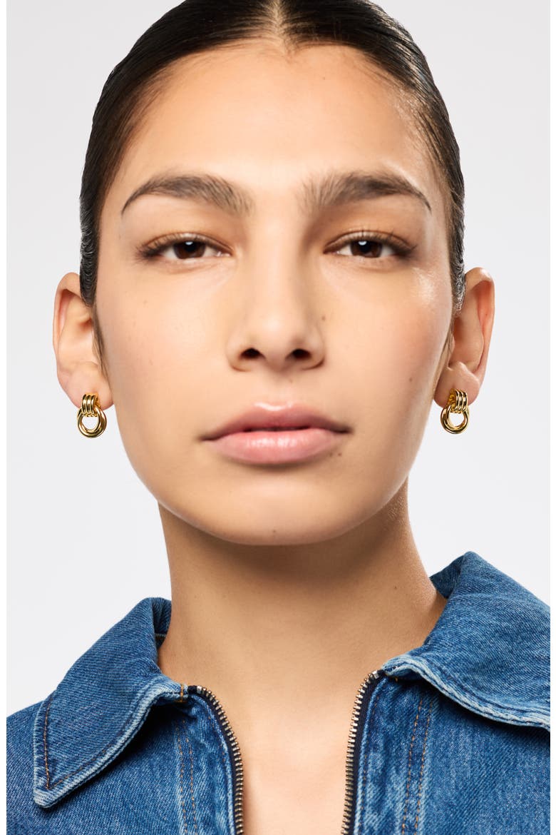 Statement Earrings - Ryle, Alternate, color, Gold