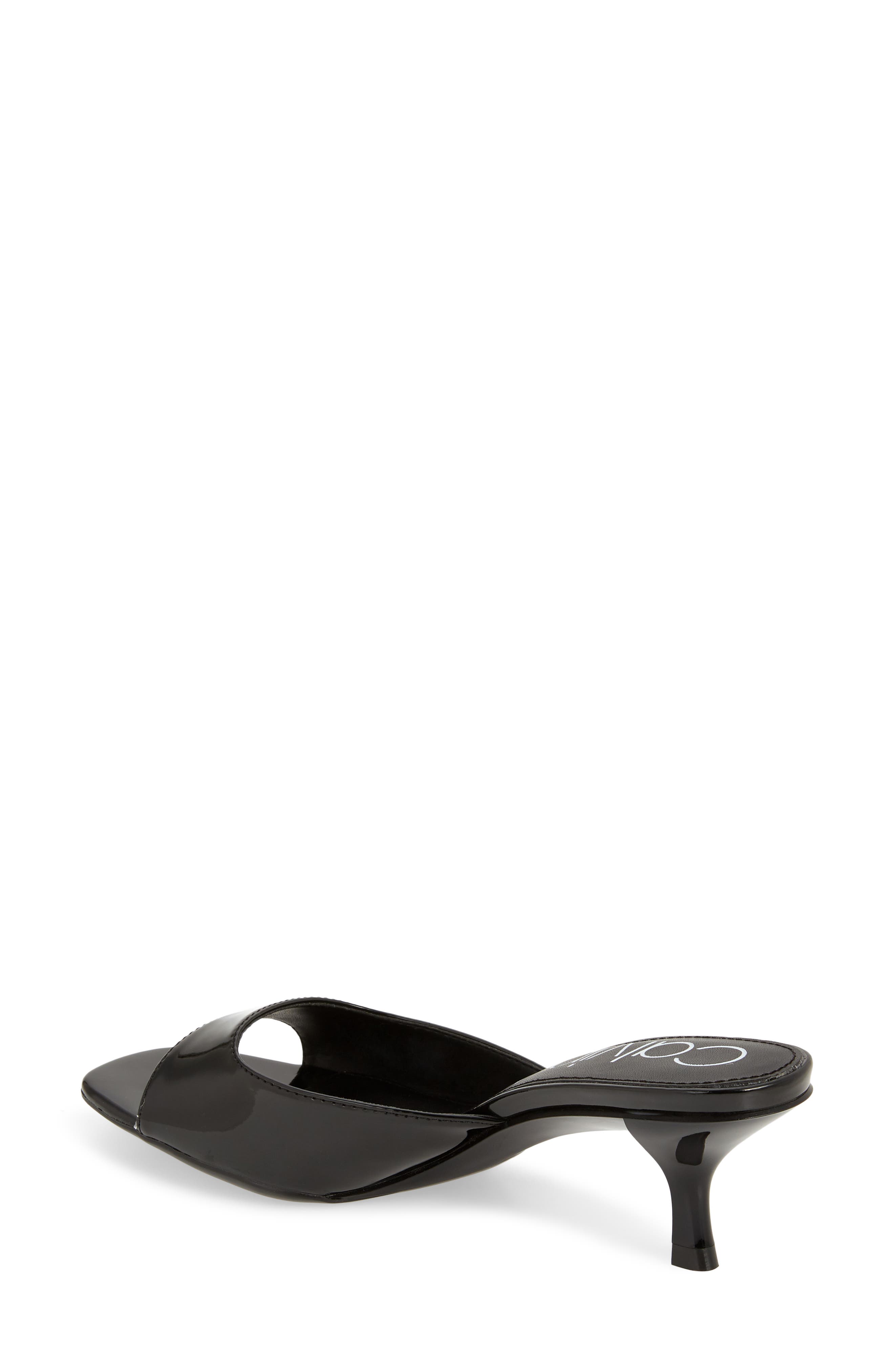 Calvin Klein Mega Kitten Heel Slide Sandal, Alternate, color, 
