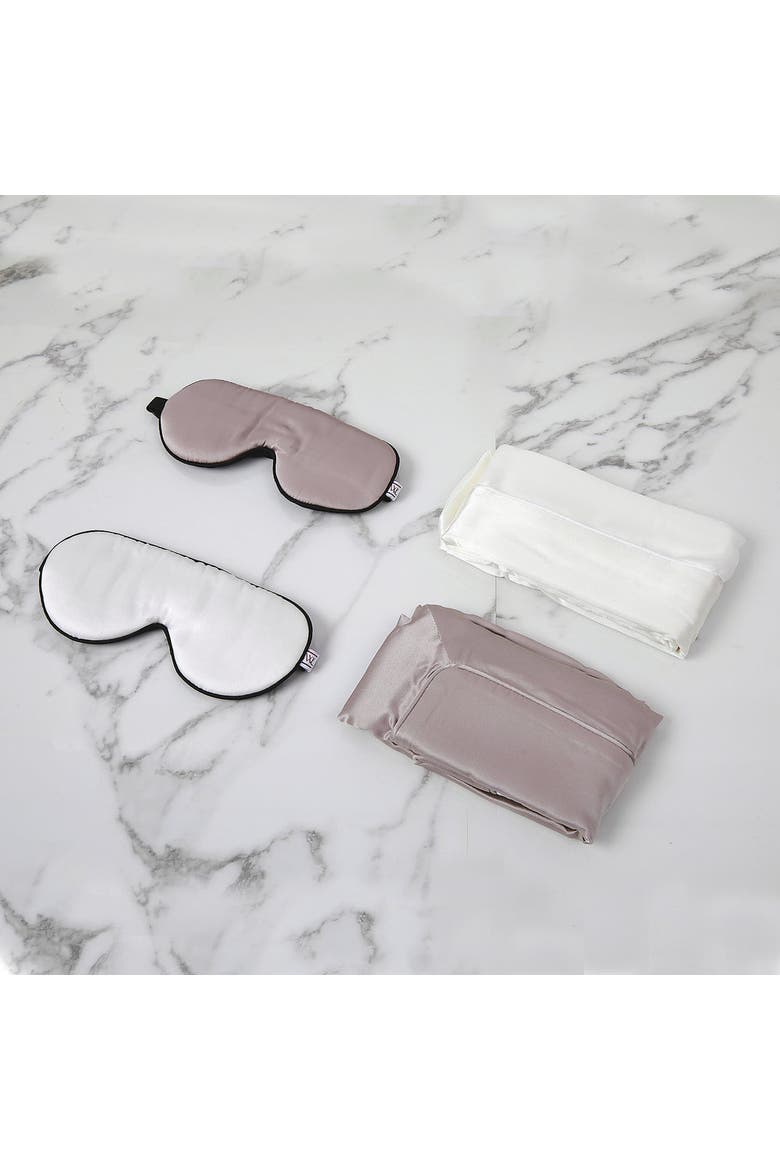 Luxurious Cruelty Free 100% Mulberry Silk Eye Mask, Alternate, color, Black