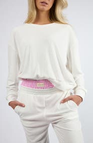 Viens Avec Moi Terry Cloth Sweatshirt