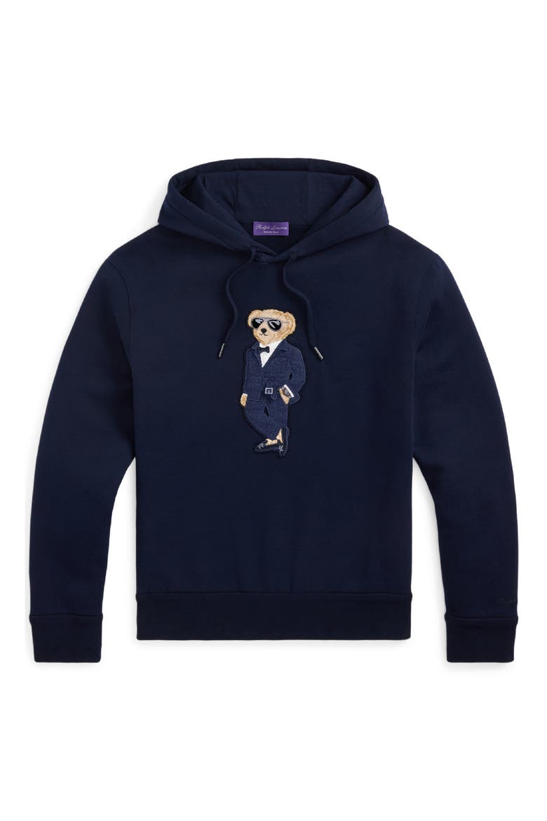 Polo Bear Appliqué Fleece Hoodie (Men) | Nordstrom