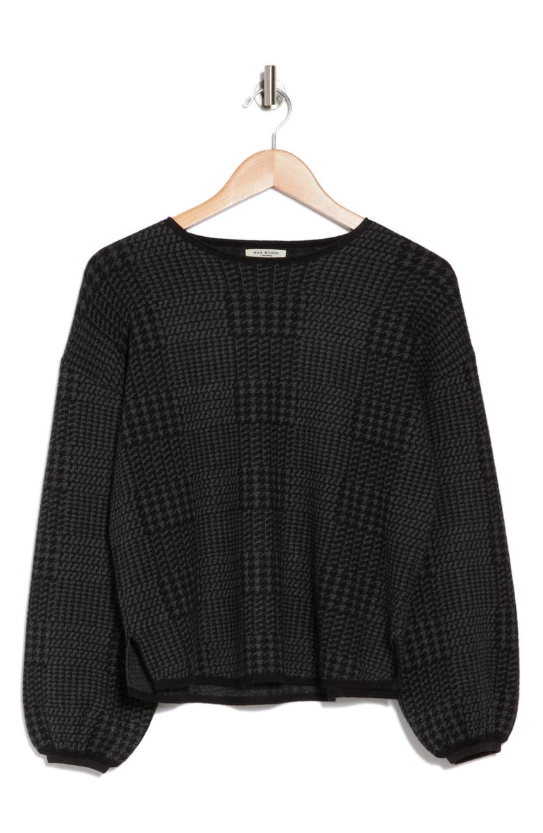 MAX STUDIO Chevron Crewneck Sweater, Alternate, color, 