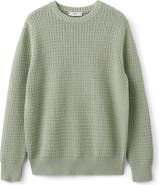 MANGO Crewneck Open Knit Sweater
