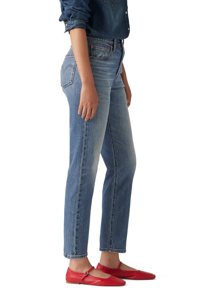 501® Original Crop Straight Leg Jeans, Alternate, color, SCANNED ANSWERS
